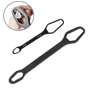 Multi-Function Self-Adjusting Double-Ended Wrench Set, Universal Flexible Box End Spanner with Quick Grip Design for Auto Repair, Bicycle Maintenance, Home DIY & Mechanical Work