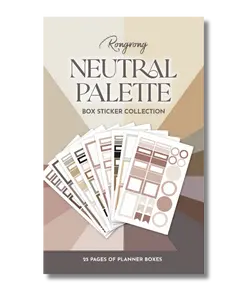 Neutral Palette Functional Box Sticker Book [EVERYDAY LINE]