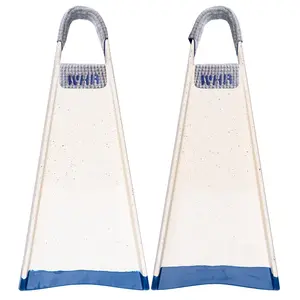 Yucca WHR Scraps Long Blade Fins - Soft Flex (Padded) - Powerful, Durable, Ergonomic, for bodysurfing, lifeguarding, shorebreak - Premium Malaysian Rubber