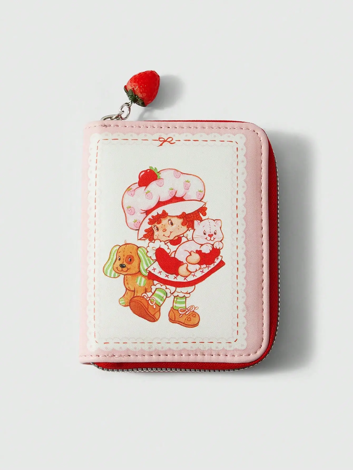 Women's Small-Size Zipper Coin Purse, Cute 3D Strawberry Cartoon Wallet Card Holder, Strawberry-Themed Women's Wallet Accessory, Cartoon Women's Wallets