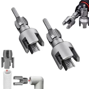 1/2'' 3/4'' PVC Pipe Thread Cutting Tool Integrated Internal & External Pipe Threading Tool Upgrade Pipe Thread Cutting Tool for Plumbing DIY Repairs