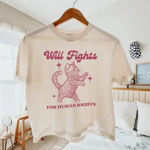 Will Fights for Human Rightsssss Crop top shirt