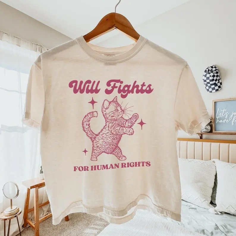 Will Fights for Human Rightsssss Crop top shirt Will Fights for Human Rightsssss Crop top shirt