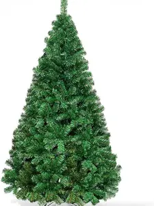 5ft Artificial Christmas Tree Unlit Pine Tree with 350 PVC Branch Tips Foldable Metal Stand Xmas Full Tree for Indoor Home Office Decor