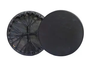 ARAW American Shamanic Native Drum Bison Natural Hide, Cedar Wood Frame, Handmade Drum,  Bodhran Drum