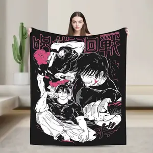 Toji Fushiguro JJK Anime Blankets Flannel  Winter  Breathable Ultra-Soft Throw Blankets for Bedding Outdoor Bedding Throws