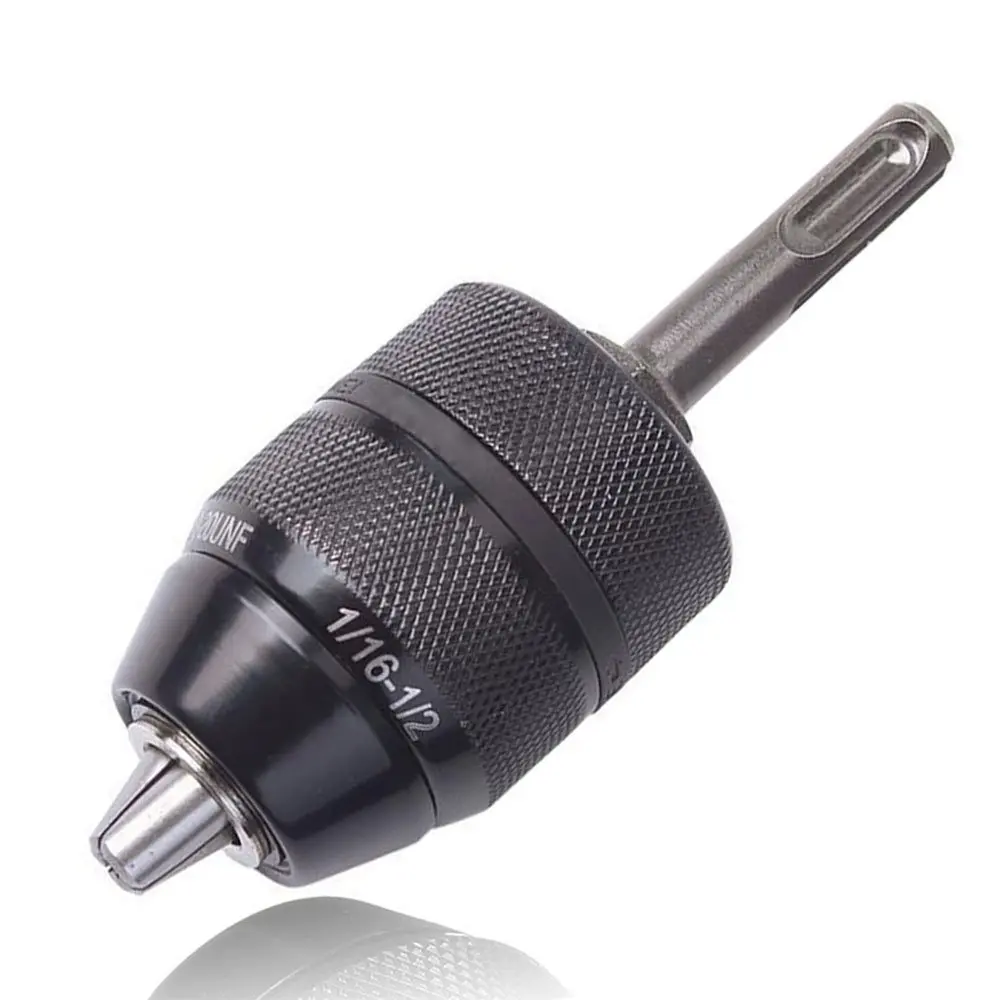 Metal Sleeve 1/2-20unf 2-13mm 1/16-1/2 Inch Keyless Drill Chuck Quick Change Adapter Hammer Converter Conversion Tool With Sds Plus Shank Adaptor