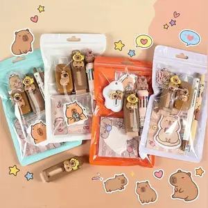 Capybara Stationery Set Pen Set Learning Gift School Supplies Award Prize Souvenir, Back-To-School Gifts for Kids, Educational Toys