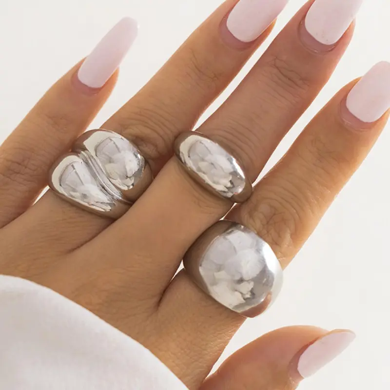 Women's Elegant Vintage Ring Set with Floral & Faux Pearl Designs, Perfect for Daily Wear, Parties, Weddings, Autumn Winter Jewelry Collection, Fashion Rings, Imitation Pearl Ring
