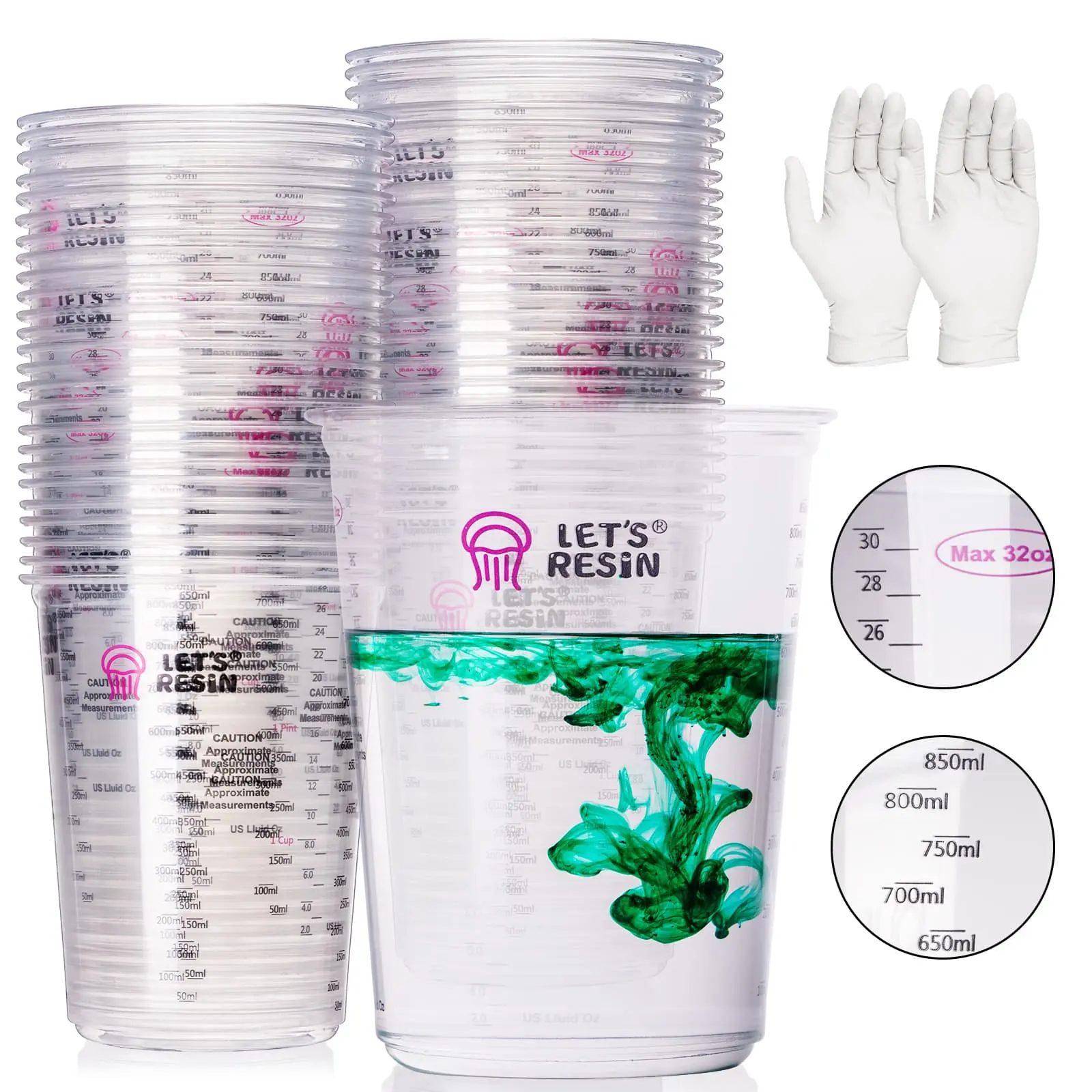 50pcs Disposable Mixing Cups