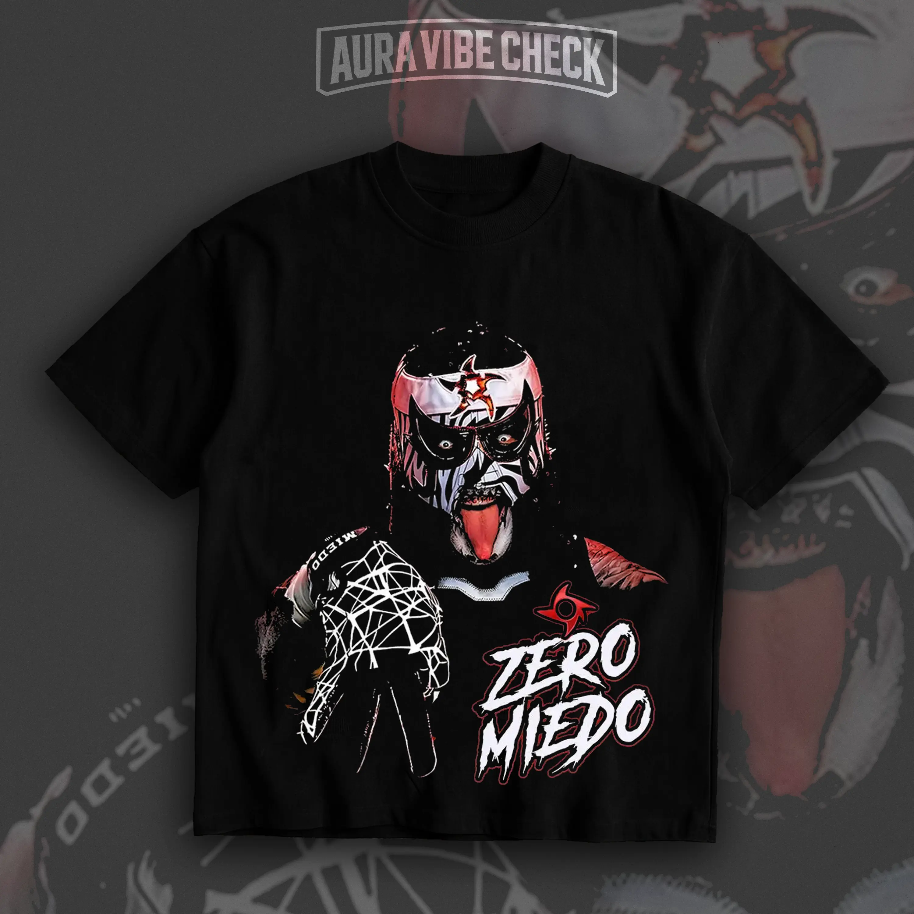 Penta El Zero Miedo T-Shirt Vintage Lucha Libre Zero Miedo Pro Wrestling Graphic Heavyweight Streetwear Tee
