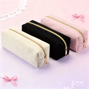 Durable Zipper Pencil Case/cosmetic Bag, School Supplies Stationery Organizer, Office and Home Use Pen Bag, 1 Piece