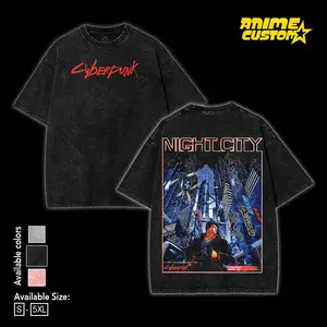 Retro Limited Vintage Cyberpunk 2020 Original Retro 80s Game Unisex Acid Washed Lightweight TSHIRT, Cyberpunk Shirt, Gaming Shirt Cotton Fabric