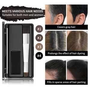 Lakerain Hairline Powder - Root Touch Up Hair Color for Grey Hair Coverage - Bald Spot Concealing Hair Powder for Women & Men - 24-Hour Stain-Proof