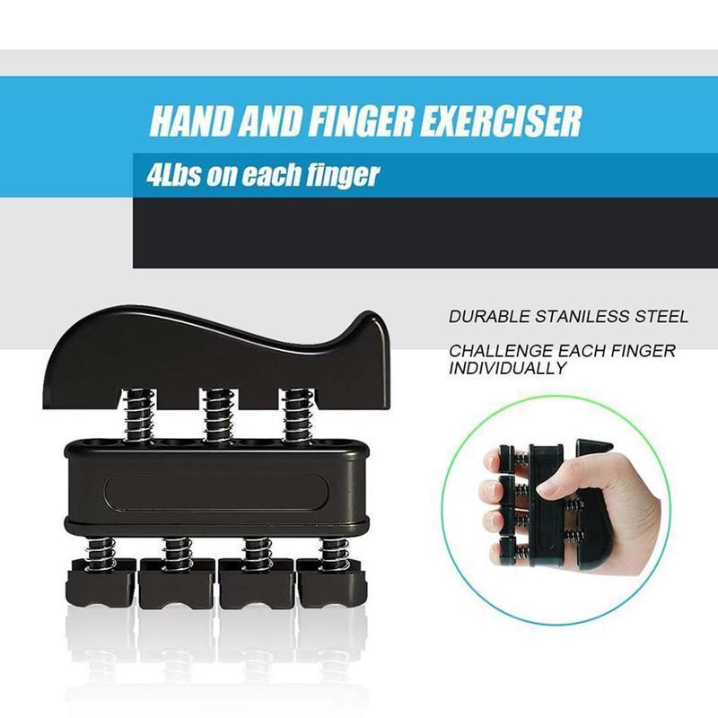 Vein-Boosting Forearm Trainer 5-in-1 Set, Hand Grip Strengthener with Finger Exerciser, Grip Ring & Stress Ball for Muscle Fitness