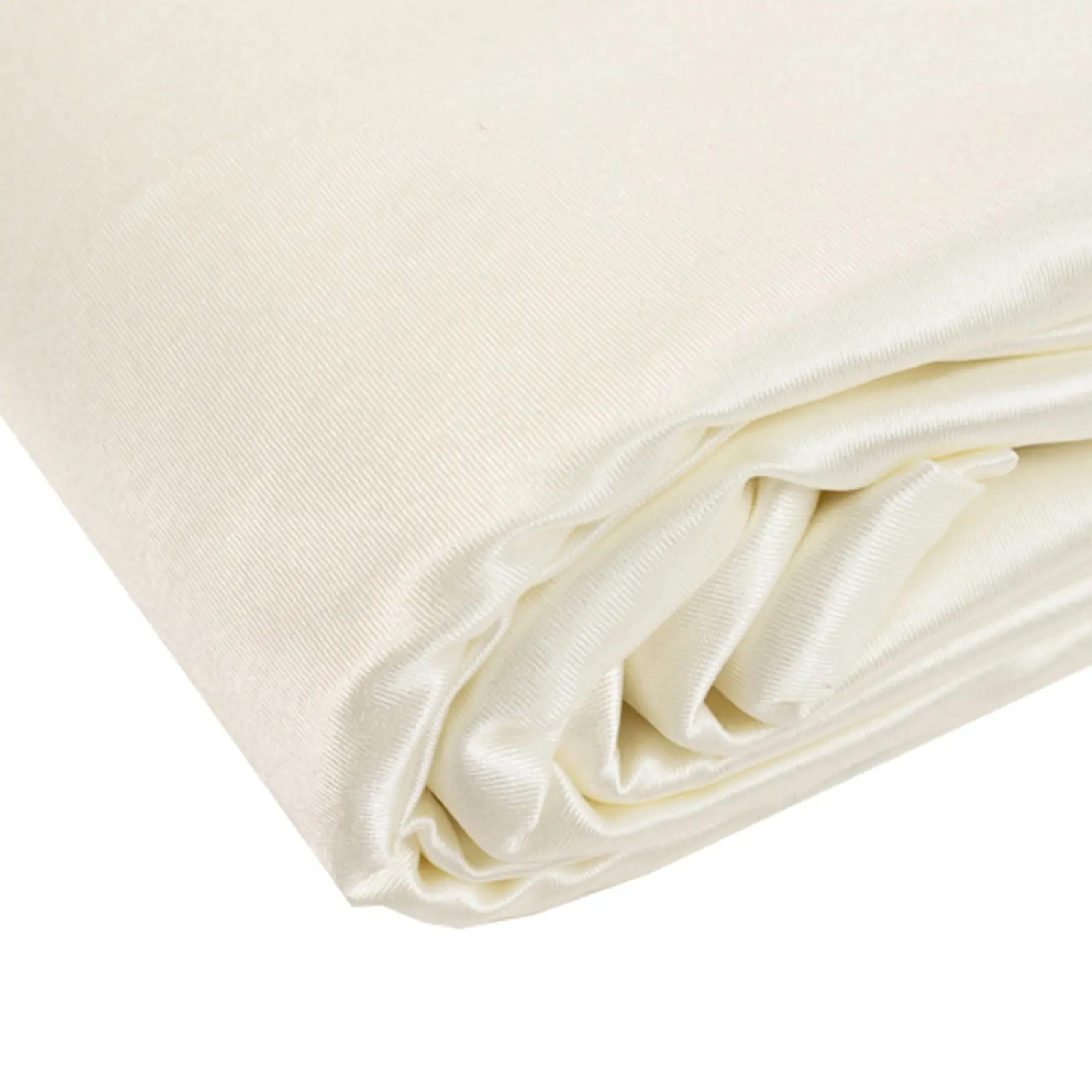 Shimmer Pearl White Scuba Polyester Decorative Fabric Single Roll, 60"x10Yds Wrinkle-Free Dryable DIY Craft Fabric Bolt, Polyester Fabric