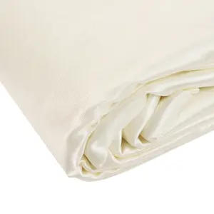 60"x10Yds Shimmer Pearl White Scuba Polyester Fabric Roll, Wrinkle Free DIY Craft Fabric Bolt