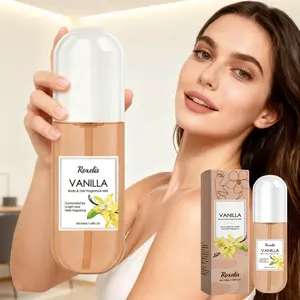 Vanilla Body and Hair Perfume Spray With Long-lasting Fragrance, Sleek Bottle Design, Plant-based Ingredients, Unisex, Perfect for Dates, Parties, Holidays, Or Home Use. Perfect as a Christmas, Halloween, Or New Year Gift.