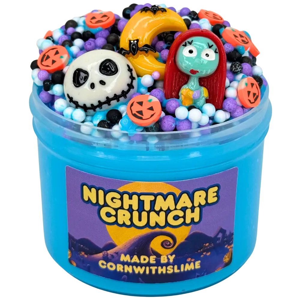 Nightmare Crunch 8oz Slime Floam Texture Scented Midnight Pomegranate