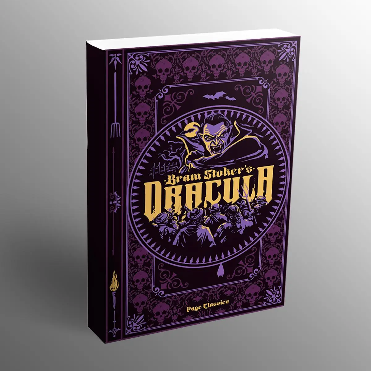 Dracula Hardcover Foiled Edition Book by Bram Stoker - Gothic Classic Literature Novel, Horror Lover Gifts