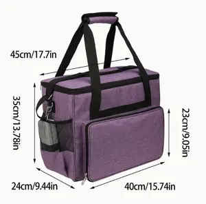 1pc Sewing Machine Storage Bag, Multifunctional Large Capacity Sewing Machine Carrying Tote Bag, Travel Portable Sewing Machine Tote, Sewing Tools Sewing Handbag, Sewing Accessories Organizer To Protect Your Sewing Machine, Organizer Supplies Art S