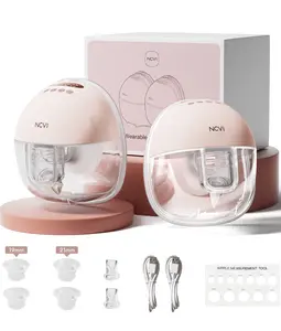 NCVI Hands-Free Wearable Breast Pump – Ultra-Quiet (<42dB), 4 Modes & 9 Levels, 180-Min Battery, Leak-Proof, Portable Wireless Pump for On-the-Go Moms
