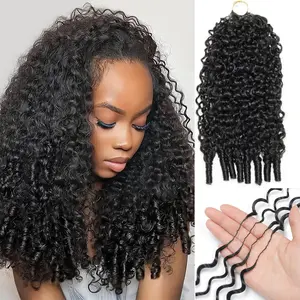 Crochet Hair Human Hair Extensions Miracle Knots Pre-Separated Pack– Knotless Boho Braids, 4-5 Packs for Full Head, Multiple Curly & Wave Textures Protective Hairstyles For Black Women Vacation Hair #Summervibess