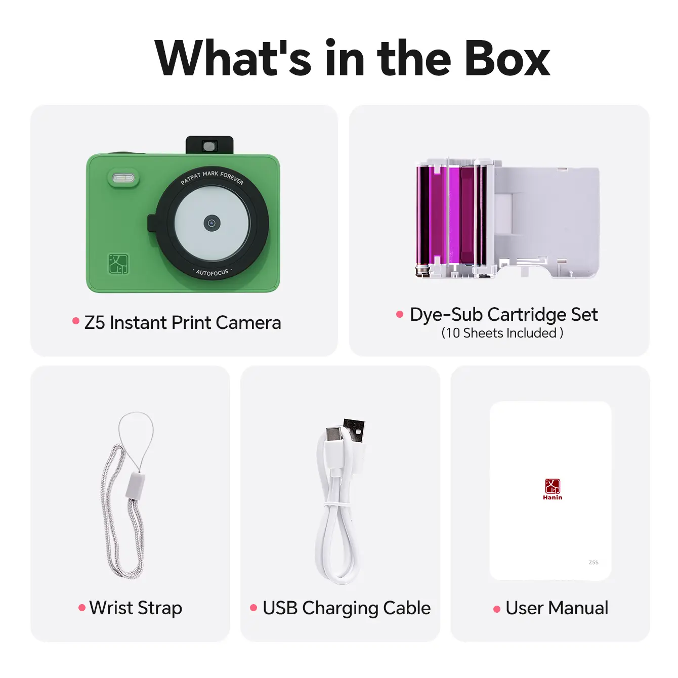 HPRT Refurbished Instant Print Camera with Instant Photo Printer Function - Note: Consult Customer Service Before Purchasing for Informed Decision-Making