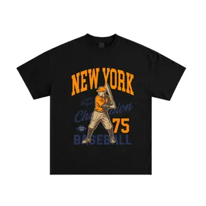New York Baseball T-Shirt Vintage Player Graphic Tee Retro Sports Shirt Champion Style 75 Super Player Baseball Graphic Unisex Streetwear Gift for Men Women Classic Athletic Apparel