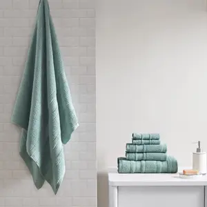 6-Piece Cotton Bath and Hand Towel Set - Oeko-Tex Certified, High-Performance, Quick-Drying, Absorbing, Antibacterial, Odor-Control, Super Soft for Bathroom Use, Absorbing Bath Towels
