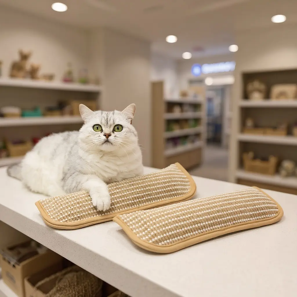 Durable Sisal Cat Scratching Board & Pad - Catnip Infused, No Shedding, Chew-Resistant Toy for Cats - Cozy Catnip Pillow for Relaxation & Playtime stuff gadgets