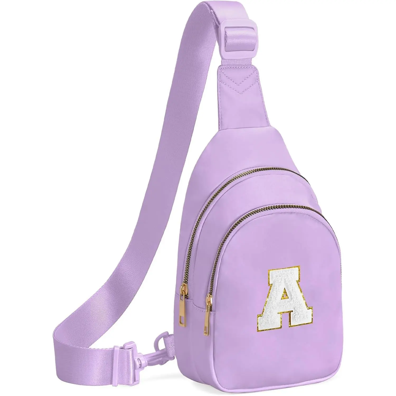 P-CBP010    Birthday Gifts for 7 8 9 10 11 12 13 Year Old Girls Small Initial Sling Bag Cross Body Bag Fanny Pack for Girls