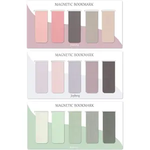 15-Piece Magnetic Bookmarks – Aesthetic Page Markers for Women, Men, Students, Teachers, and Book Lovers (Misty, Ocean, Emerald Colors)
