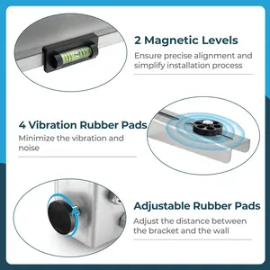 COSTWAY - Mini Split Wall Mounting Bracket for 6000-12000 BTU Universal Ductless AC