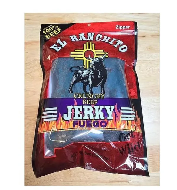 NEW! [BLUE FUEGO] El Ranchito Jerky Crunchy Beef Net Wt. 2 OZ