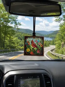 Cardinal Suncatcher Car Charm