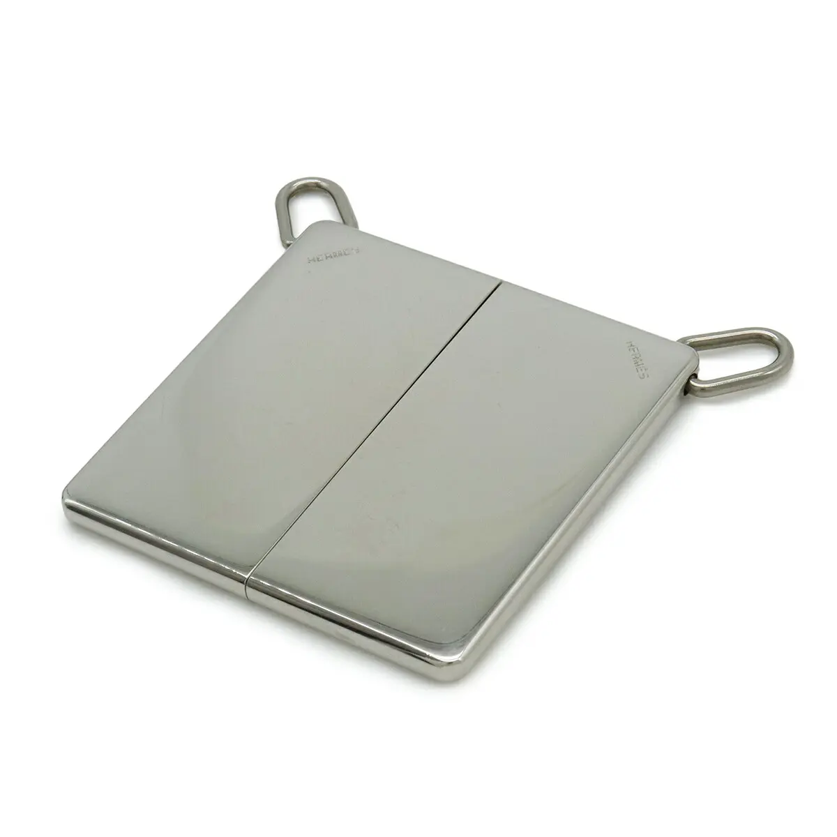 Pre-owned HERMÈS Zinc Alloy Small Leather Goods Symbole Pendant Necklace 2way
