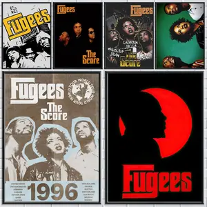 Cool band F-fugees The Score Poster HD Waterproof Art Poster for Home, Bar Decor | Fade-Resistant, Non-Sticky, Vibrant DIY Wall Print | Perfect Decorative Poster for Office & Living Room Multiple Sizes, High Definition, Easy to Apply & Clean