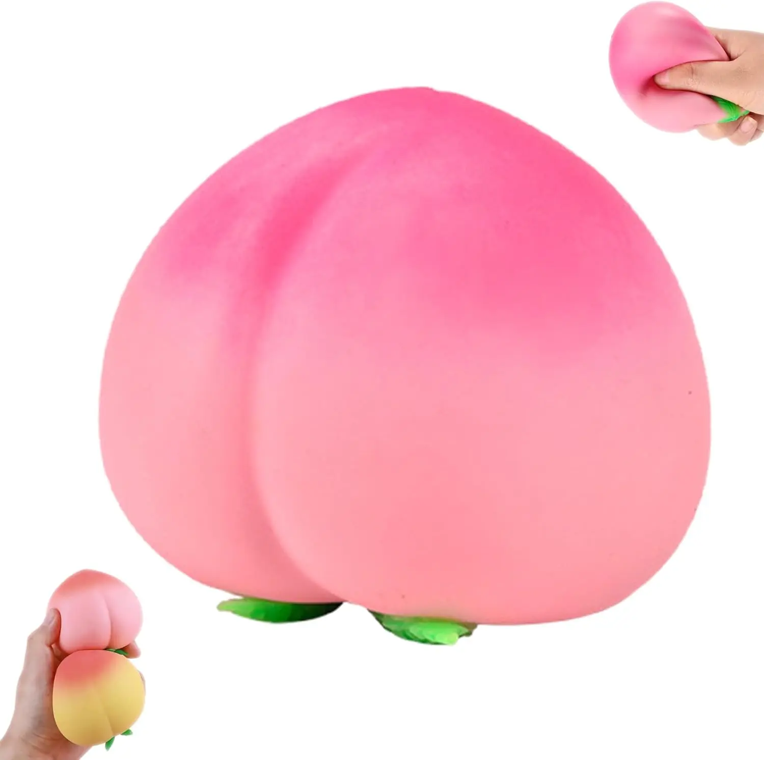 Peach Stress Relief Squishy Toy, 2026 New Realistic Fruit Slow Rising Soft Toy Stress Relieve Decoration Gift for Adults, Novelty Office Decor & Relaxation Tool