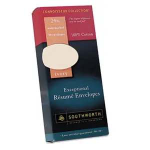 Southworth  Exceptional Resume Envelope- Traditional- #10- Ivory- 50/Box