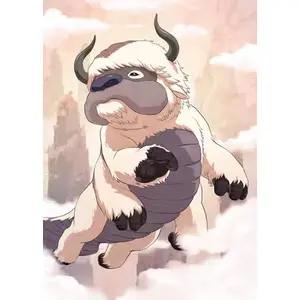 Appa.Immerse yourself in the whimsical skies of Avatar. Wall Poster. Gift For Friend. Lovely Poster, Cute Poster, Decor