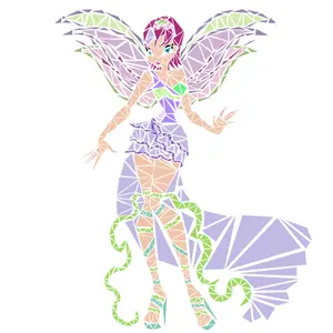 winx club tecna harmonix picture print