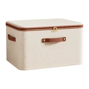 2 Large Capacity Xxl Foldable Durable Storage Lightweight Boxes, Size 19.29x14.57x12.2 Inches, Portable Bedroom Organizer, Space Saving Bedding & Textiles