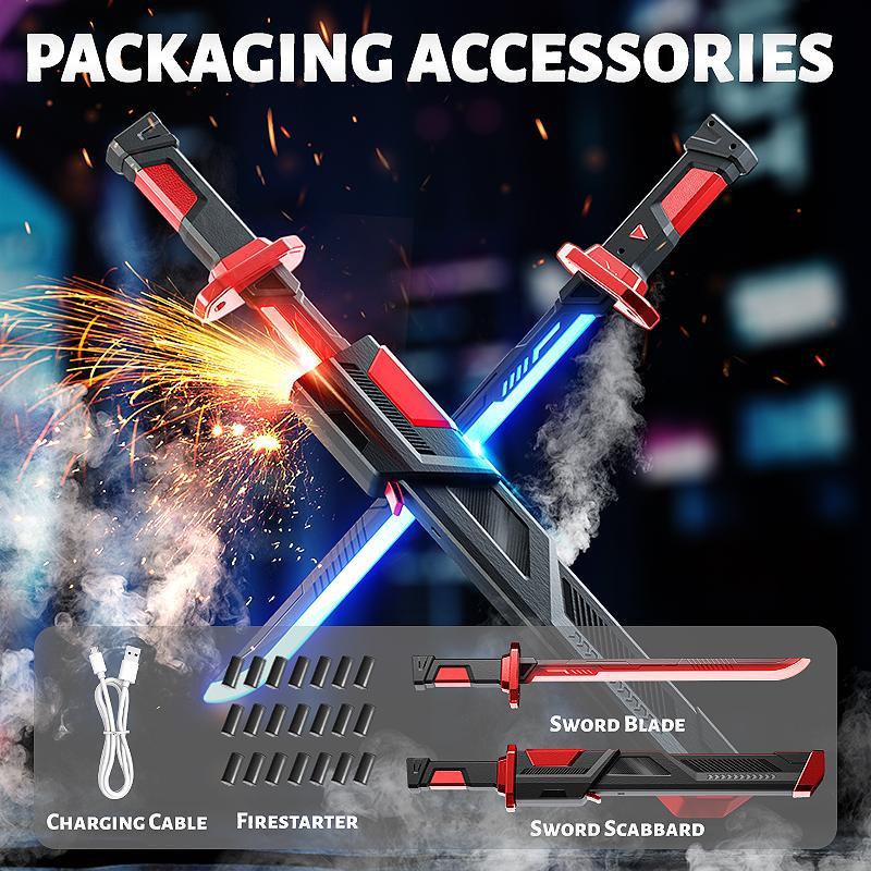 BLD LED SparkBlade Sword with Spray Effect knife Toy Cyberpunk Katana - Light-Up Propfor Cosplay, Raves & Festivals RGB Lights Durable CollectibleItem US In Stock, Valentine’s Gift Idea ,cool birthday gift,type-c rechargeable BLD LED SparkBlade Sword with Spray Effect knife Toy Cyberpunk Katana - Light-Up Propfor Cosplay, Raves & Festivals RGB Lights Durable CollectibleItem US In Stock, Valentine’s Gift Idea ,cool birthday gift,type-c rechargeable