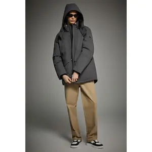 Orolay Mid-length Dual-Pocket Hooded Down Parka Jacket