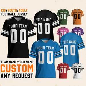 Personalized Team Name Cool Style, Custom Kid Youth Adult Football Jersey Shirt, Team Fan Jersey, Make Your Own Name and Number Jersey