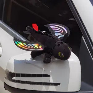 Gradient Wings Car Roof Decoration Doll, Rear Hanging Figure, Small Dragon Auto Accessory, Electric Vehicle Decor, Fun Car Ornament, Car Accessories