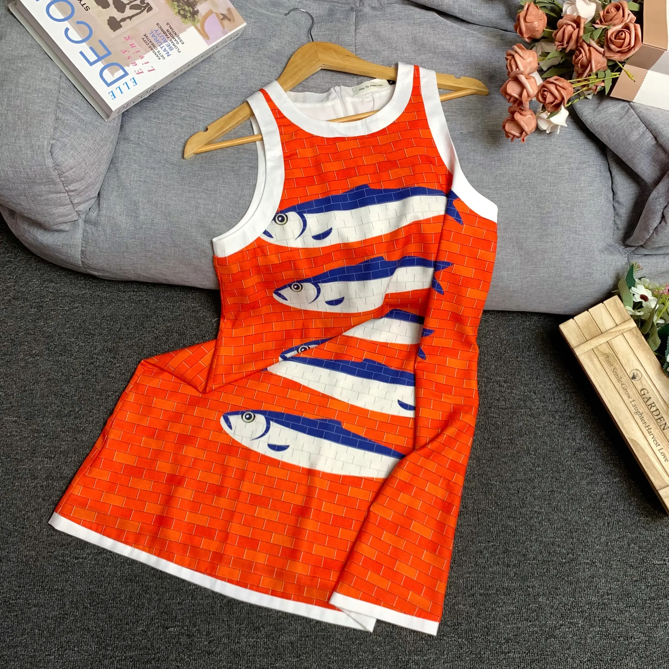 strapless open back dress REVERIE KNIT BEADED MINI DRESS main image 1