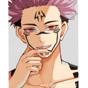 King of Curses Anime Art Print