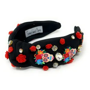 La Catrina Jeweled Knot Headband
